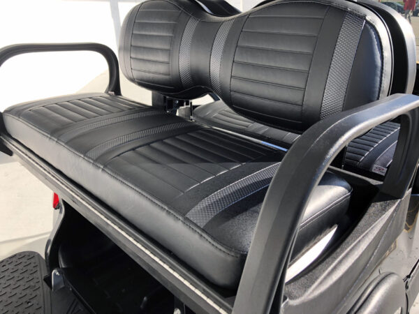 Black Lifted Club Car Precedent MAX 6 Rear Seat - Image 3