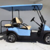 Sky Blue Low Profile Club Car Golf Cart - Image 4