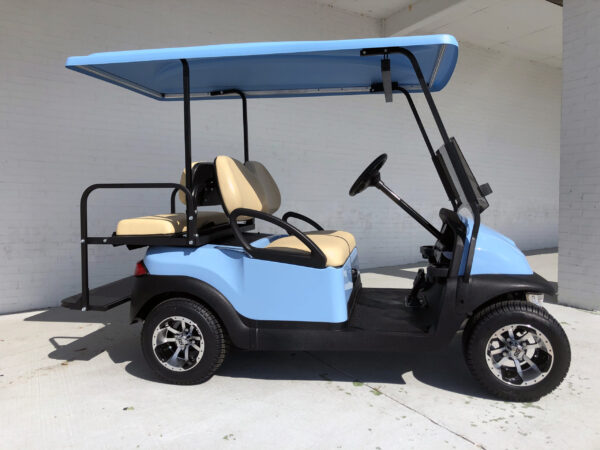 Sky Blue Low Profile Club Car Golf Cart - Image 4