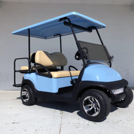 Sky Blue Low Profile Club Car Golf Cart