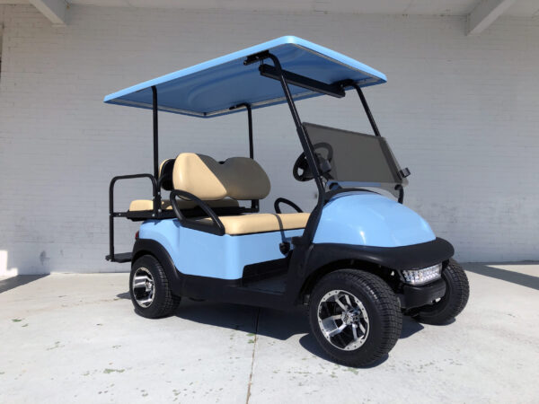 Sky Blue Low Profile Club Car Golf Cart