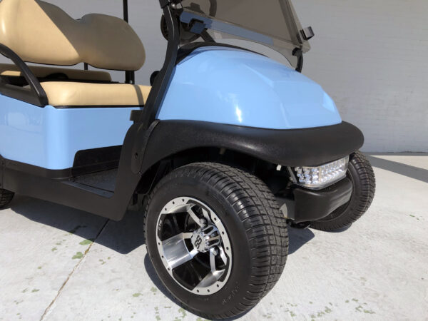 Sky Blue Low Profile Club Car Golf Cart - Image 3
