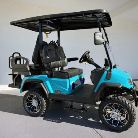 Sky Blue Evolution D5 Maverick 2+2 Plus Golf Cart