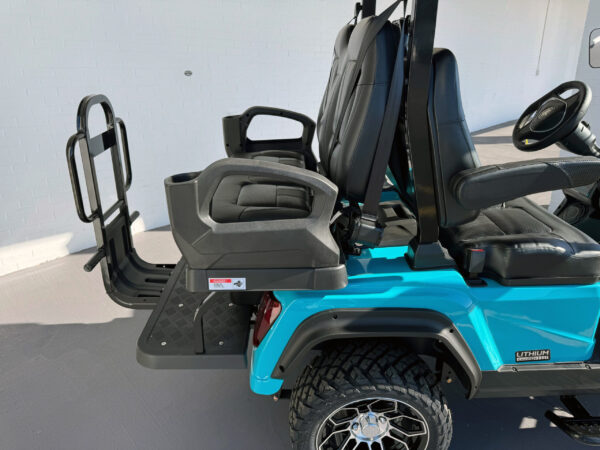 Sky Blue Evolution D5 Maverick 2+2 Plus Golf Cart - Image 4