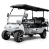 White Evolution Carrier 6 Limo Golf Cart