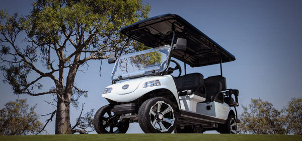 White Evolution Carrier 6 Limo Golf Cart - Image 5